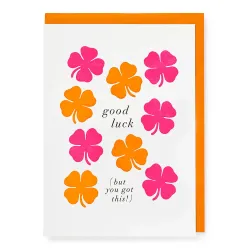 Bright Clover Good Luck Card QP695