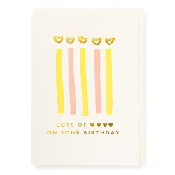 Lots of Love on Your Birthday Candles Card QP560