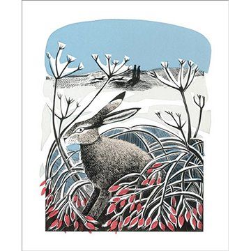 Angela Harding Winter Hare Greetings Card AH1726X