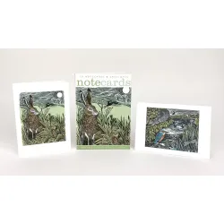 Angela Harding Kingfisher and Squirrel Hidden Hares Note Cards NL123