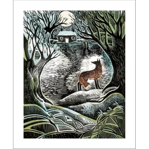 Angela Harding Midnight Fox Greetings Card AH3245X