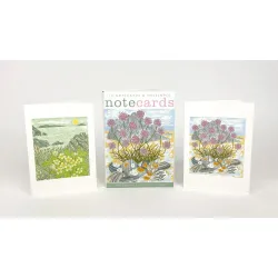 Angie Lewin Island Primrose Sea Pinks and Pebbles Note Cards NL124
