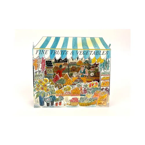 Emily Sutton Fruit and Vegetables Shop Greetings Card ES1701