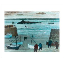 Biddy Picard Cornish Harbour Greetings Card BP3048