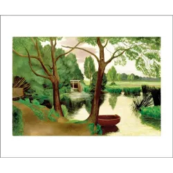 John Nash Mill Pond Evening Greetings Card JN3235