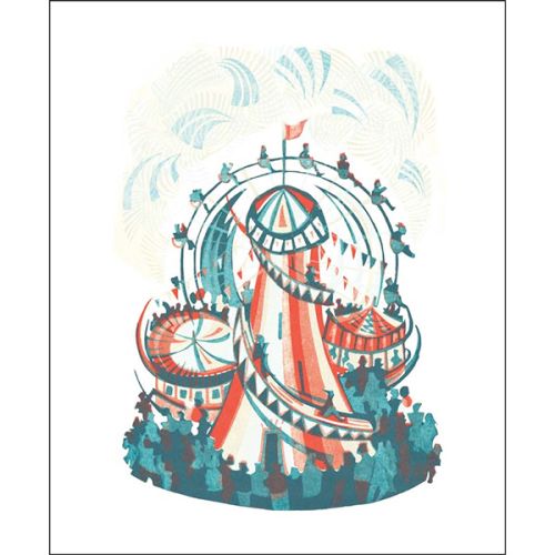 Paul Cleden Round and Round Greetings Card PL3122