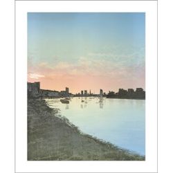 Steve Edwards Greenwich Pier West Greetings Card SD1942