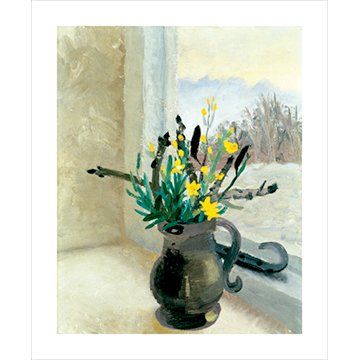 Winifred Nicholson Horse Chestnut Winter Jasmine Greetings Card WN2060