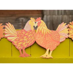 East End Press Chickens Concertina Garland