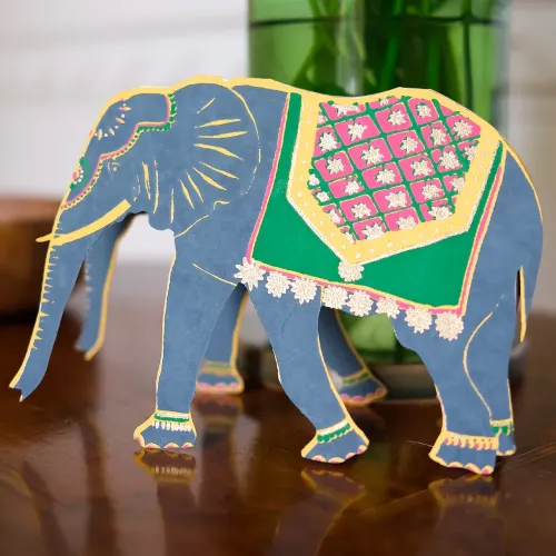 Elephant Shaped Greetings Card C6-13