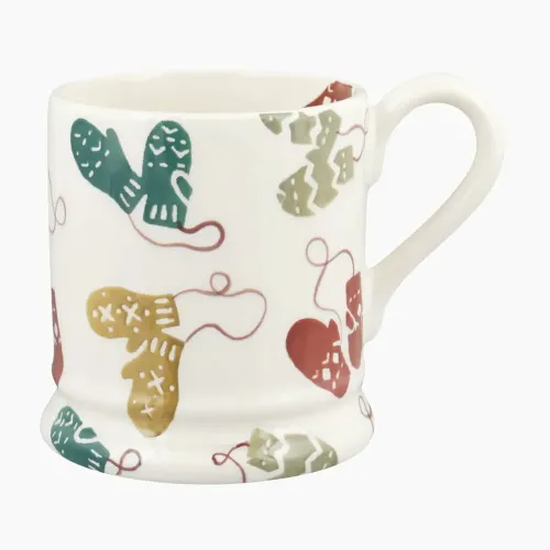 Emma Bridgewater Christmas Mittens Half Pint Mug