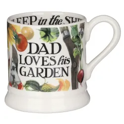 Emma Bridgewater Dad Loves His Garden Half Pint Mug