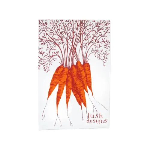 Lush Designs Carrots Tea Towel