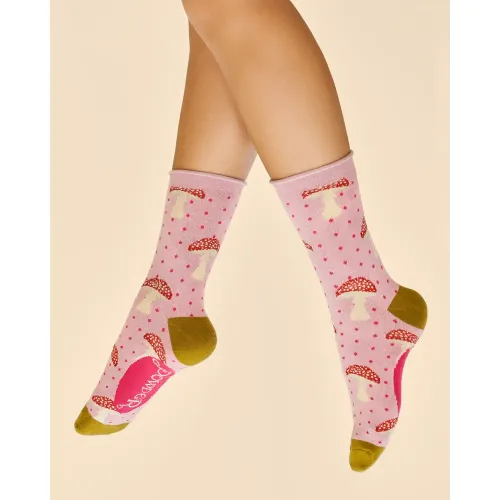 Powder Design Ladies Bamboo Ankle Socks Tiny Toadstools