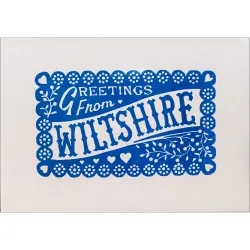 Greetings From Wiltshire Card