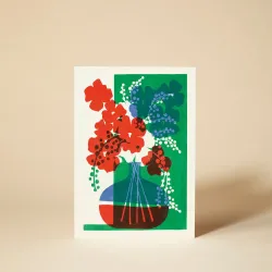 Pressed and Folded Flora 2 Greetings Card
