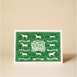 The White Horses of Wiltshire Greetings Card