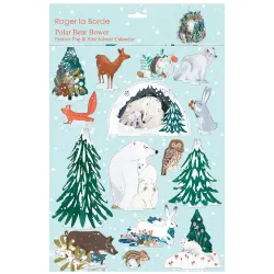 Roger La Borde Polar Bear Bower Pop and Slot Advent Calendar