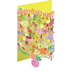 Roger La Borde Bright Flowers Happy Birthday Card GC2365
