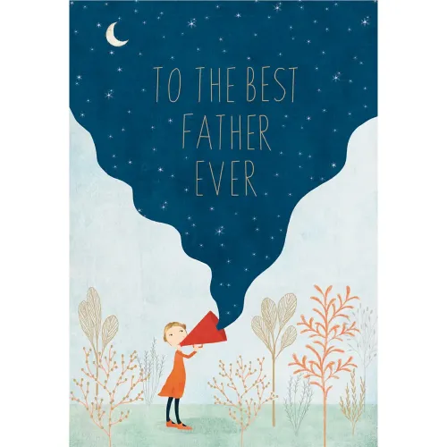 Roger La Borde Best Father Ever Megaphone Card GC2237M