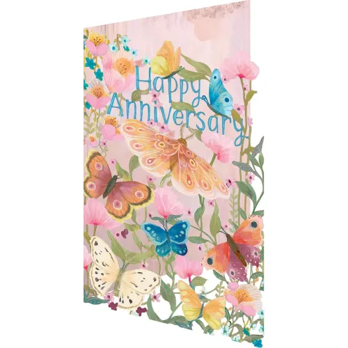 Roger La Borde Butterfly Ball Happy Anniversary Card GC2292