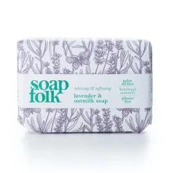 Soap Folk Lavender and Oatmilk Soap Bar 105g