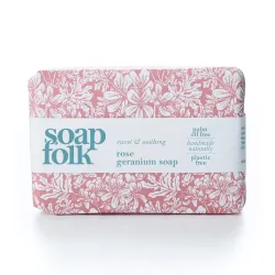 Soap Folk Rose Geranium Soap Bar 105g