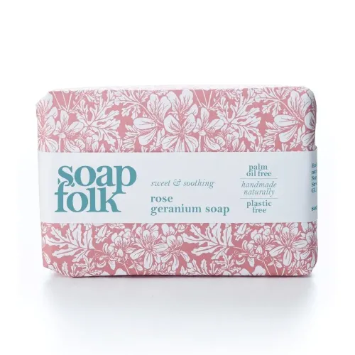 Soap Folk Rose Geranium Soap Bar 105g