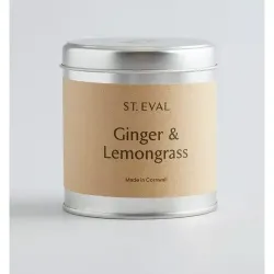 St Eval Ginger and Lemongrass Scented Candle in Tin