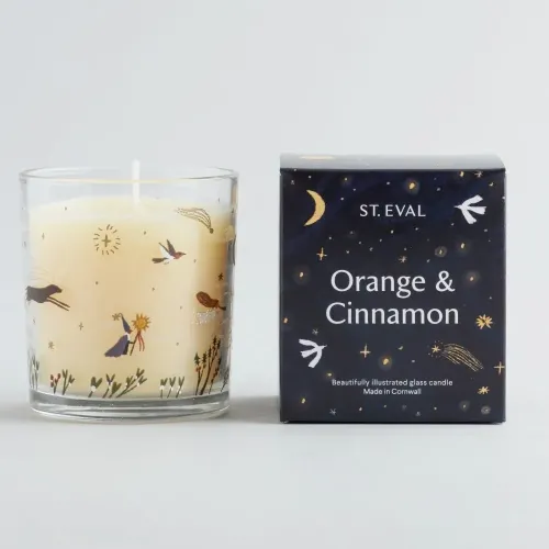 St Eval Orange and Cinnamon Christmas Wonderland Candle Glass