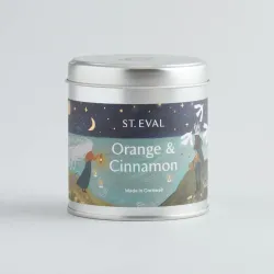 St Eval Orange and Cinnamon Scented Candle Christmas Tin