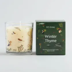 St Eval Winter Thyme Christmas Wonderland Candle Glass